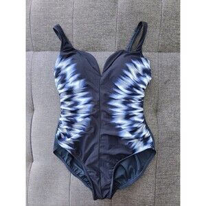 Miraclesuit Sound Wave Temptress One Piece Bathing Suit Soft Cup Size 8 Resort